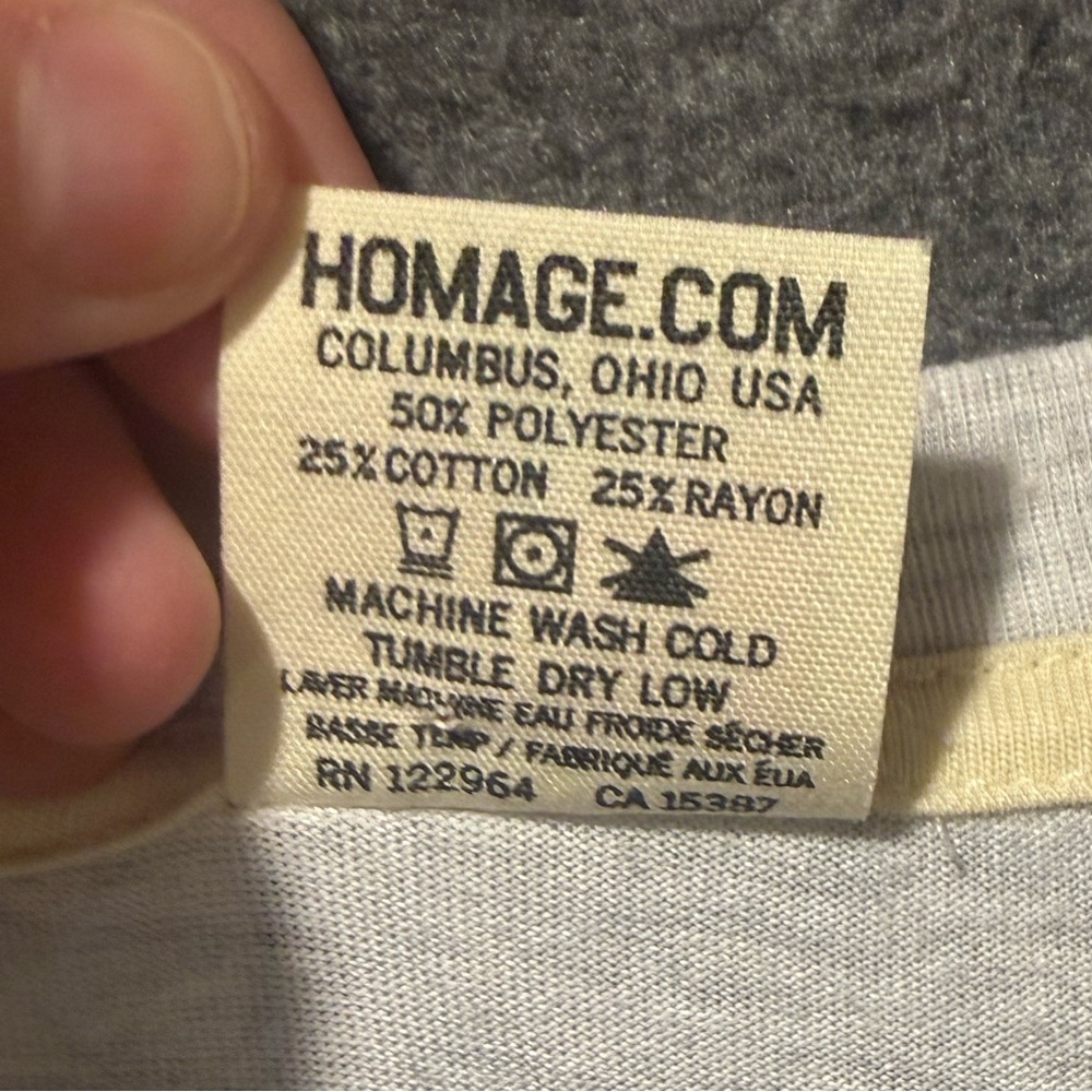 Homage Cincinnati Bengals Joe Cool Burrow Snoopy Tee Shirt Mens XL gray Peanuts - Picture 5 of 9